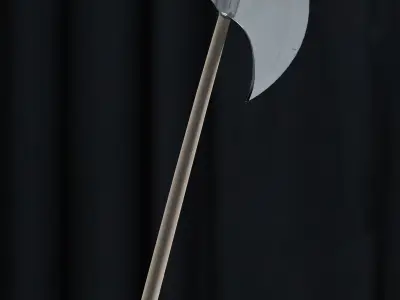 Simple Axe with 2 style Free low-poly 3D model