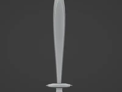 Low-poly Sword Free low-poly 3D model buy