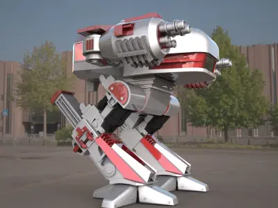 ROBOCOP- ED-209 robot 3d model 3D model