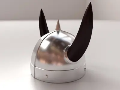 Viking Helmet 3D model 6