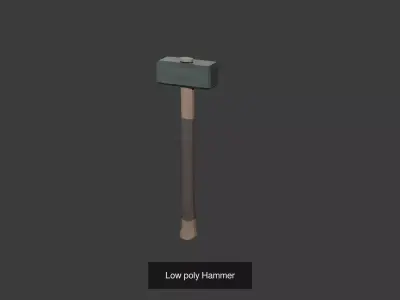 low poly equipment tools 3D Model Pack