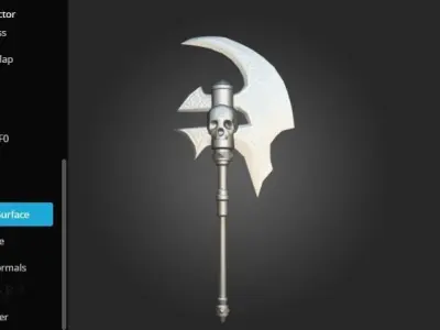 The Viking Axe of Destruction  Low-poly 3D model