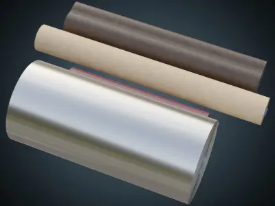 Leather And Steel Rolls 1 Basic Low-poly 3D model