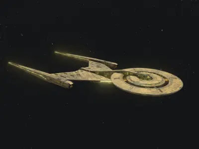 48USS Discovery 3D model