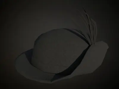 8 American civil war era headwear and helmets works on roblox Low-poly 3D model