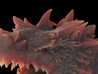 Dragon Head Minifig 3D print model