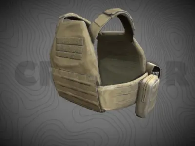  Body armor Plate 3D model