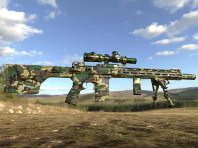 A and K Specialized DMR2 Low-poly 3D model