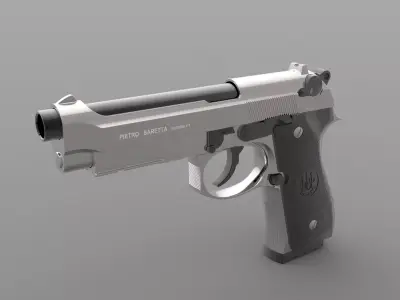 BARETTA 92 FS Low-poly 3D model