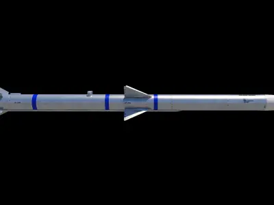 AIM-120A AMRAAM 3D model 3D model