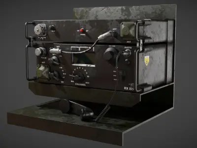 Contol console Hud Low-poly 3D model