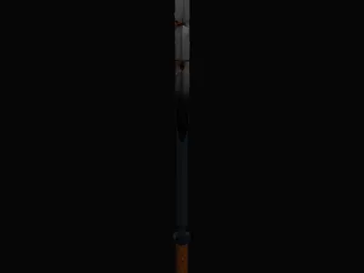 Fire Axe Low-poly 3D model