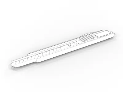 cutter knife 3D model purchase