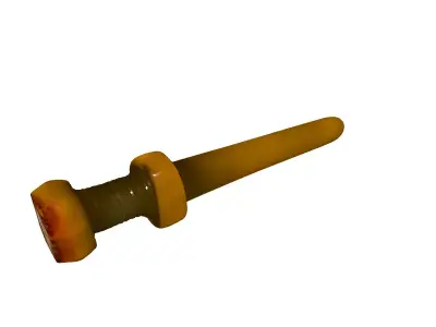 Antique Marquetry Drawer Knob Low-poly 3D model