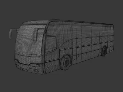 Deluxe Coach Bus 3D model