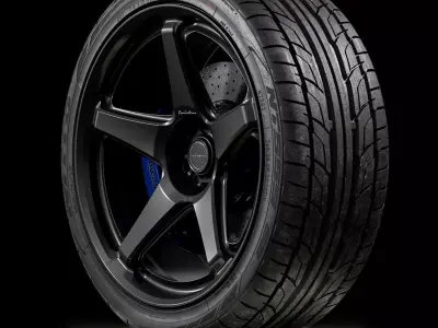 Nitto NT555 G2 265 35 ZR22 102W 3D model