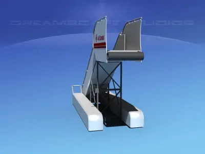 Airport stairs Air Canada 3D model