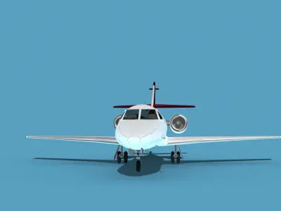Dassault Falcon 20 V14 3D model