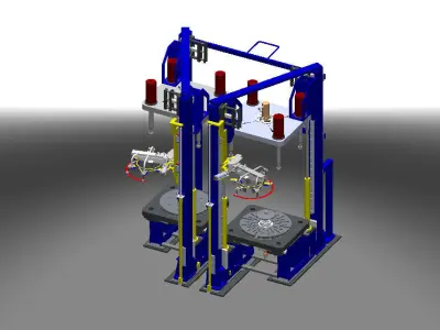 Tyre Press Machine Free 3D model