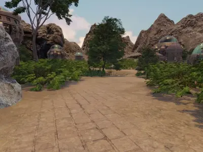 Ancient Desert Settlement 3D model