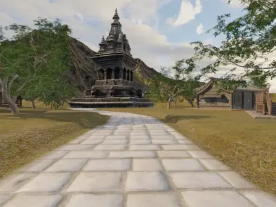 Traditional Village Landscape 3D model