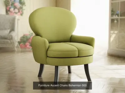 Furniture Accent Chairs Bohemian Collection 3D Model Pack