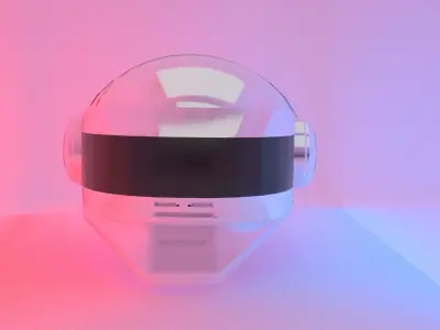 The Robot Rock helmet TB-3 Low-poly 3D model