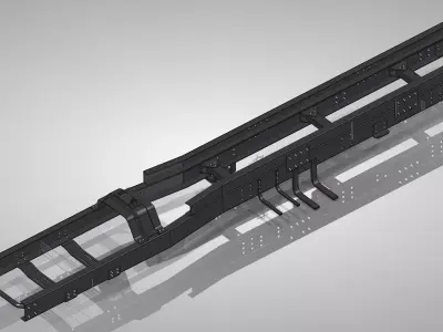 1-1 Scale Tatra Truck Mechanical  3D model