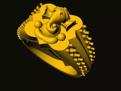 ganesh ring 3D print model