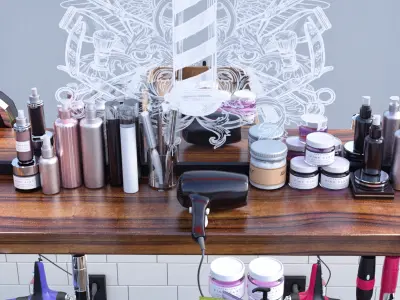 Barber Shop 3D model purchase