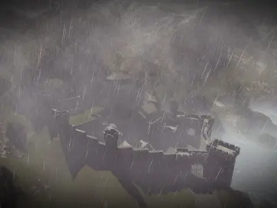 Medieval Castle 3D model 7