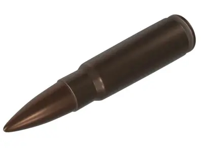 Rifle Bullet 3D model purchase