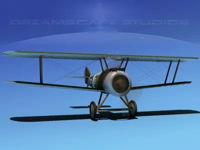 Sopwith Camel 3D model - Rigged and Textured