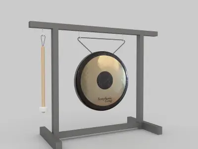 3d gong stand 3D model
