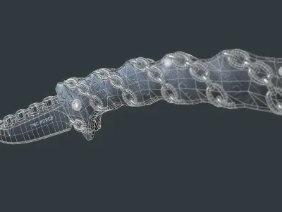 Tac-Force Chain Knife - Low Poly PBR Low-poly 3D model