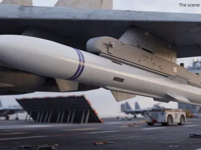  Long Range Air Combat Missile with LAU Launcher 
