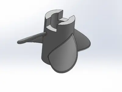 3D Printable Boat Propeller 3D print model