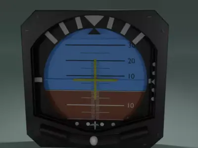 Artificial Horizon 3D model by alvis1973