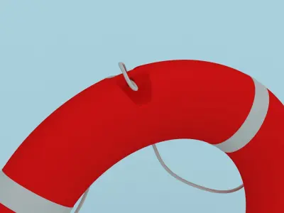 Lifebuoy life preserver 3D model