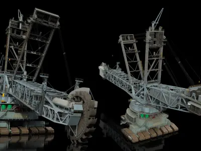  Bagger 293 Bucket Wheel Excavator Rigged 