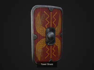 Assortment of Shields 3D Model Pack