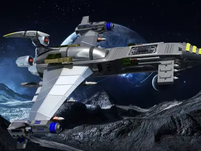 WarPlane High Poly lego jet fighter 3D model