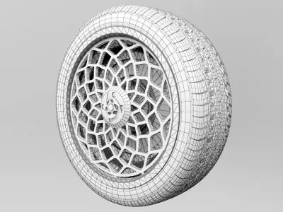 Wheel Tire 4 3D model