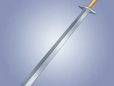 Anime Sword Low-poly 3D model purchase
