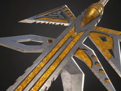 Egyptian God Sword Low-poly 3D model