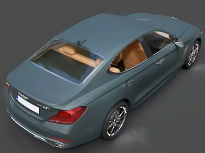 Genesis G70 Luxury Sedan - Ultra High-Poly 3D Model 3D model
