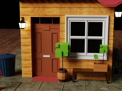 Building 3D Model Free 3D model