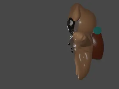 Cartoon Pug 3D model