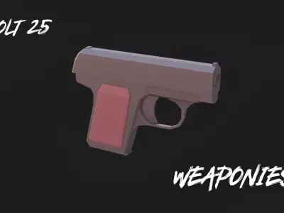 Weaponies - Colt25 Low-poly 3D model