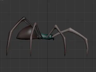 Spider - low poly Low-poly 3D model